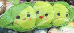 Green Pea Brothers Flat Large Plush (In-stock)