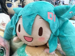 Fuwapuchi Hatsune Miku Cat Open Eyes Sporty Outfit Live Audience Lying Down Medium Plush (In-stock)