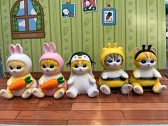 Mofusand Cat with Animals Costume Figure 5 Pieces Set (In-stock)