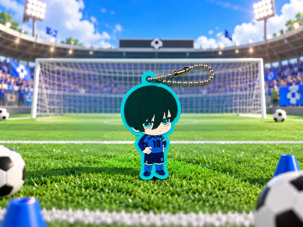 Miagetestar Blue Lock Characters Rubber Keychain 8 Pieces Set (In-stock)