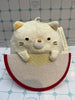 Sumikko Gurashi Neko with Apple Small Plush Keychain (In-stock)
