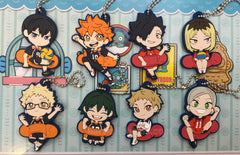 Haikyuu Characters Rubber Keychain 8 Pieces Set (In-stock)