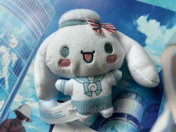 Sega Hatsune Miku x Sanrio Cinnamoroll White Sailor Dress Small Plush Keychain Type B (In-stock)