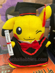 Graduation Pokemon Pikachu Wink Smile Medium Plush