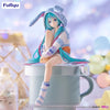 FuRyu Hatsune Miku Sakura Noodle Stopper Figure Blue Rabbit Ear Hood Ver. (In-stock)