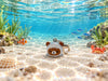 Rilakkuma and Friends Sea Animal Costume Small Figure Keychain 5 Pieces Set (In-stock)