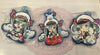 Vocaloid Snow Miku 2022 Grand Voyage Rubber Keychain 3 Pieces Set (In-stock)