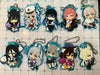 Blue Archive Characters Rubber Keychain 10 Pieces Set (In-stock)