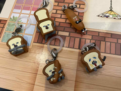 Pan Dorobou Bread Thief Small Figure Keychain 5 Pieces Set (In-stock)