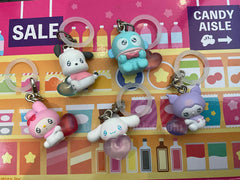 Sanrio Characters Watery Eyes Small Figure Keychain 5 Pieces Set (In-stock)