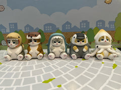 Mofusand Cat in Sea Animals Costume Figure 5 Pieces Set (In-stock)