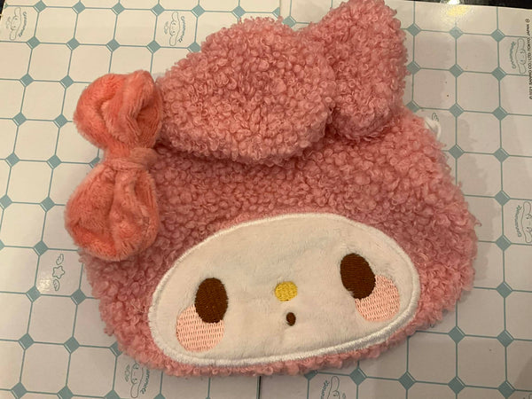 YUMEYA Sanrio Characters Melody Small Furry Zipper Pouch (In-stock)