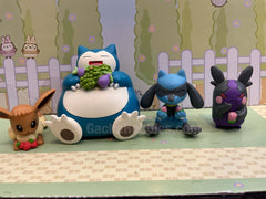 Pokemon with Fruits Small Figure 4 Pieces Set (In-stock)