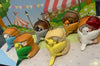Lovely Bird Hugs Bread Figure Keychain 6 Pieces Set (In-stock)