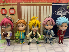 The Seven Deadly Sins Character Keychain Set (In-stock)