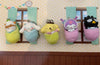 Sanrio Character Baby Sleeping Velvet Fur Figure Keychain Vol.2 5 Pieces Set (In-stock)