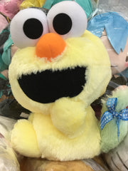 Sesame Street Yellow Elmo Long Fur Medium Plush (In-stock)