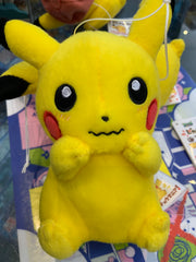 Pokemon Pikachu Anxious Hands Touching Face Small Plush (In Stock)