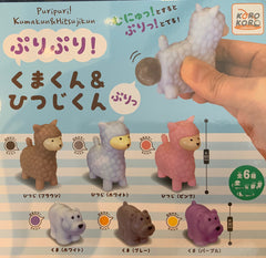 Puripuri Bear and Sheep Poop Sofubi Figure 6 Pieces Set (In-stock)