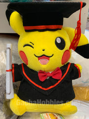 Graduation Pikachu Wink Plush
