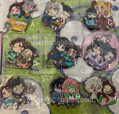 Kimetsu no Yaiba Demon Slayer Onemutan Rubber Keychain Vol.3 9 Pieces Set (In-stock)