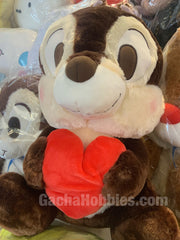 Disney Chip 'n' Dale Furry Chip Hugs Heart Plush (In-stock)