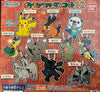Pokemon Character Flat Rubber Keychain Vol.12 10 Pieces Set (In-stock)