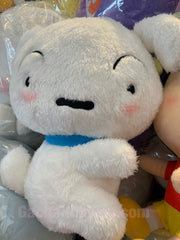 Crayon Shin-Chan Shiro Dog Hugging Together Medium Plush (In-stock)