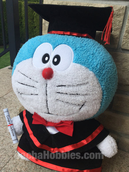 Graduation Doraemon Smile Medium Plush