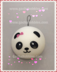 Squishy Panda with Pink Bow